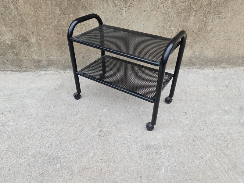 carro auxiliar estantes negro hierro 59x67x36.5 1u